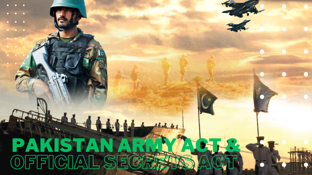 Amendments to Pakistan’s Army Act and Official Secrets Act Unveiled